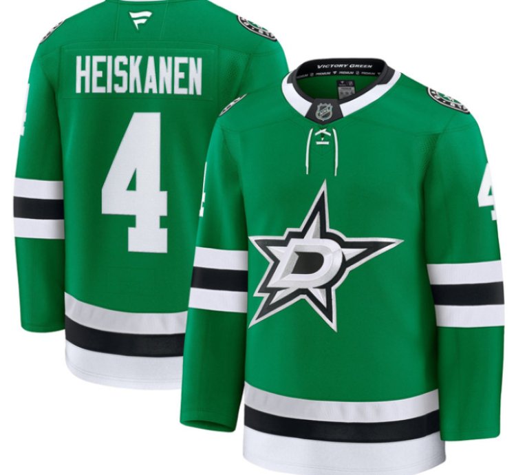 Miro Heiskanen Jersey 4 Dallas Stars Premium All Stitched Kelly Green
