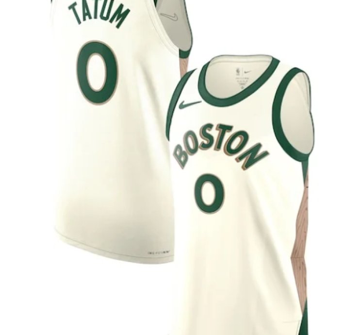 Nike Jayson Tatum Boston Celtics Authentic Jersey - City Edition - White
