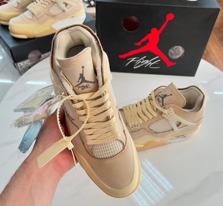 Jordan 4 Retro Off-white Sail