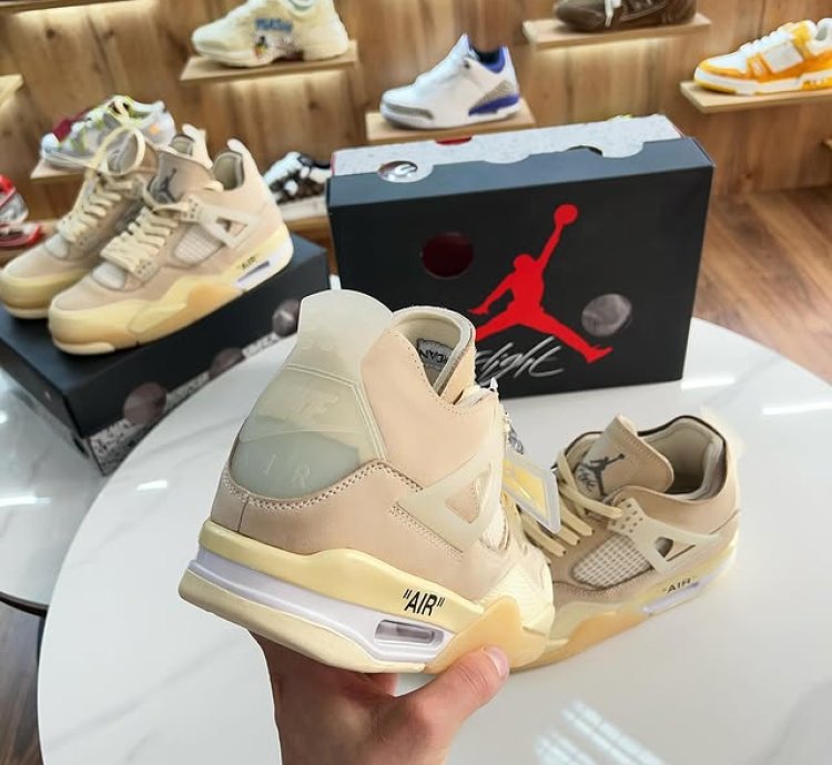 Jordan 4 Retro Off-white Sail
