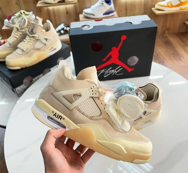 Jordan 4 Retro Off-white Sail