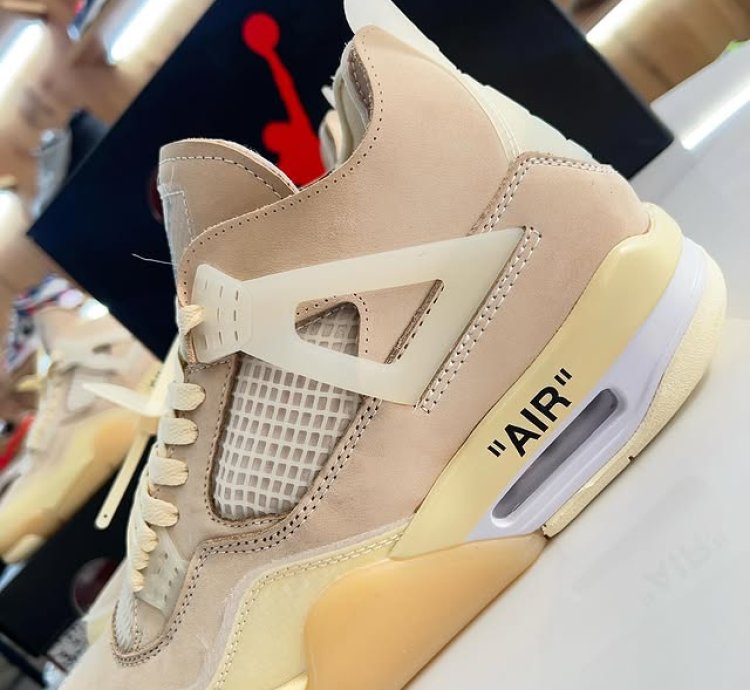 Jordan 4 Retro Off-white Sail