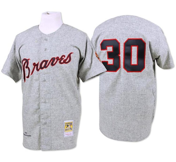 Atlanta Braves Orlando Cepeda Gray 1969 Throwback Jersey