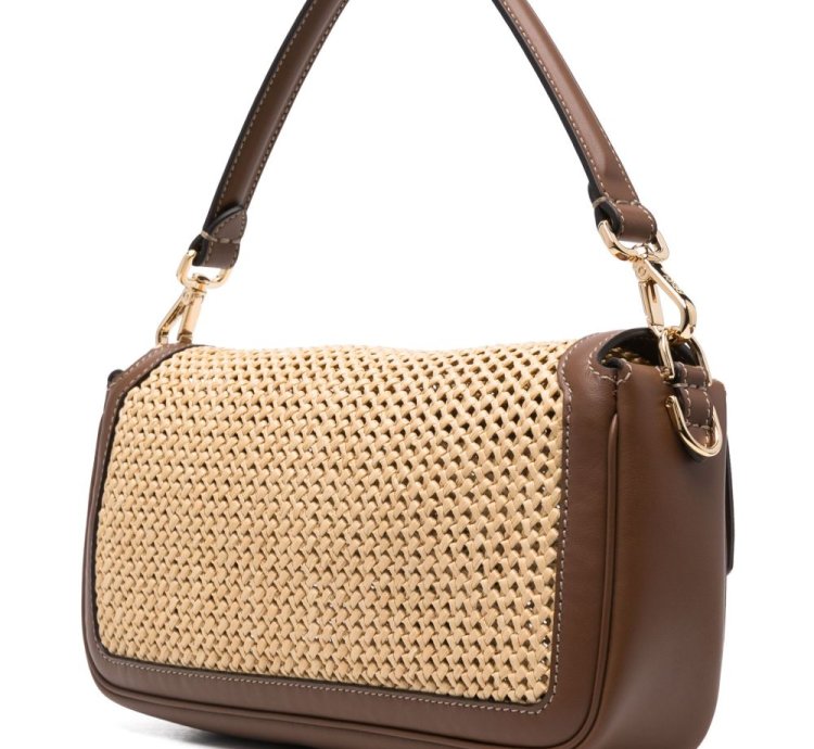Fendi Baguette Macrame Detail Shoulder Bag