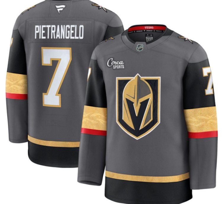Alex Pietrangelo Jersey 7 Vegas Golden Knights Premium Stitched Gray