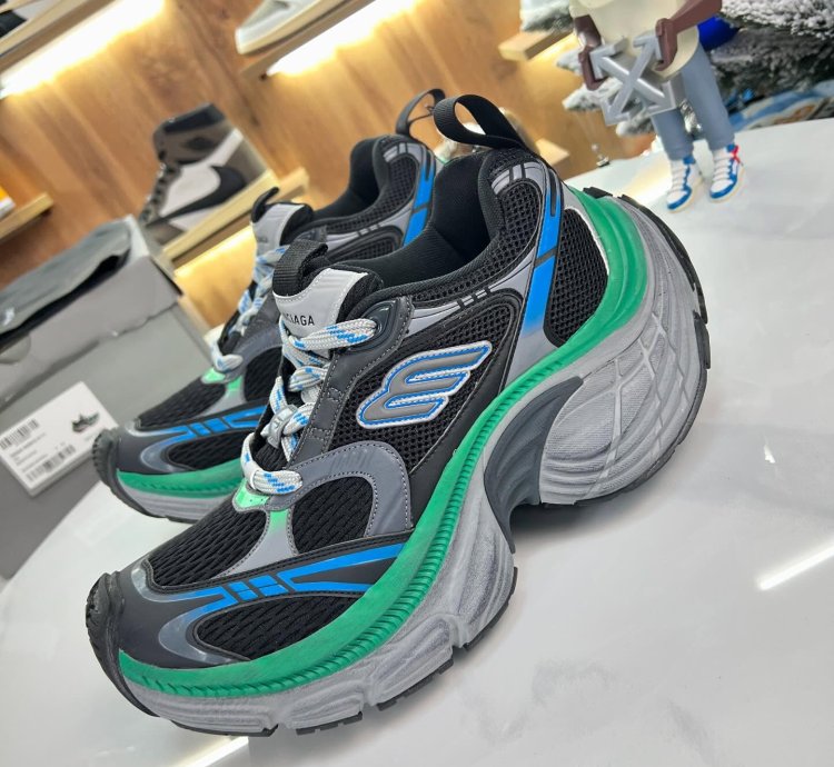 Balenciaga 10xl Black Grey Blue