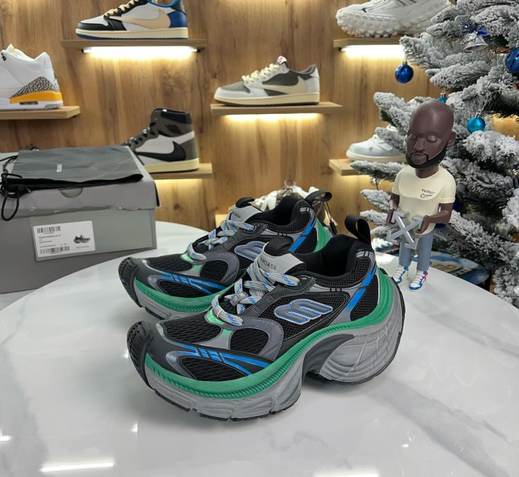 Balenciaga 10xl Black Grey Blue