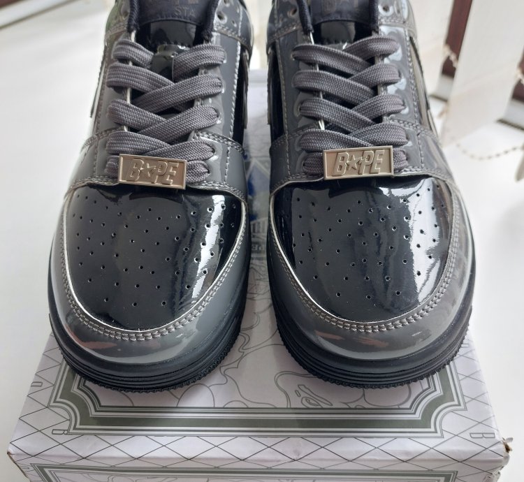 Bapesta Grey And Black