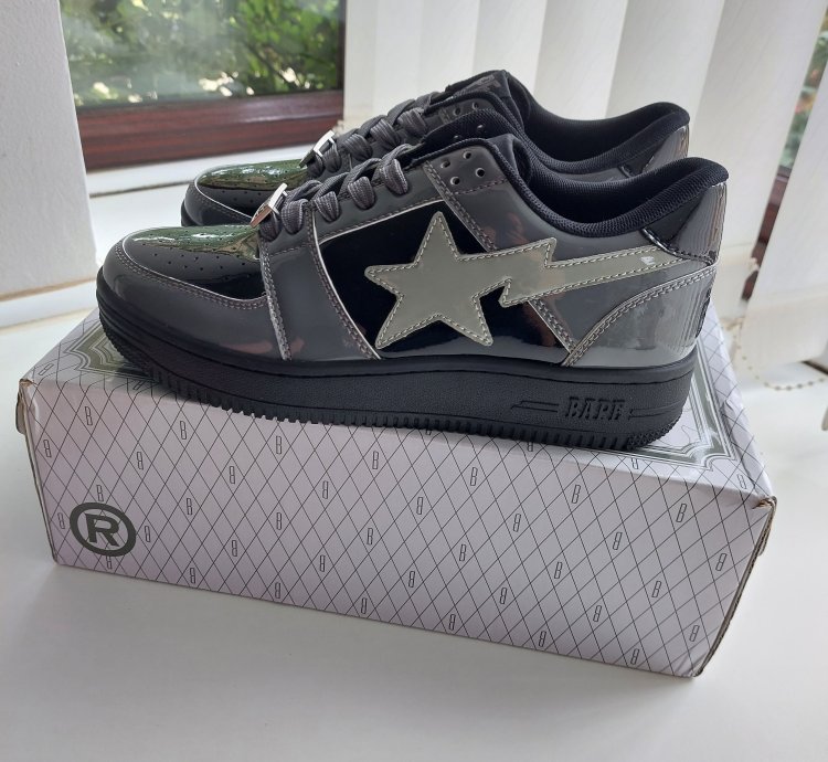 Bapesta Grey And Black