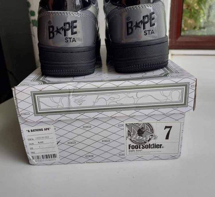 Bapesta Grey And Black