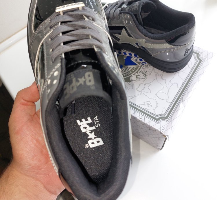 Bapesta Grey And Black