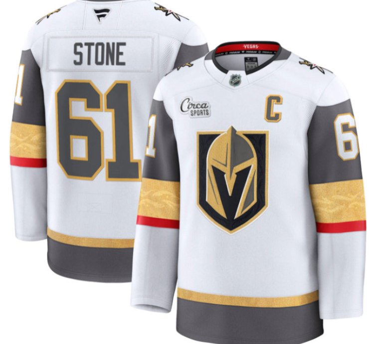 Mark Stone Jersey 61 Vegas Golden Knights Premium Stitched White
