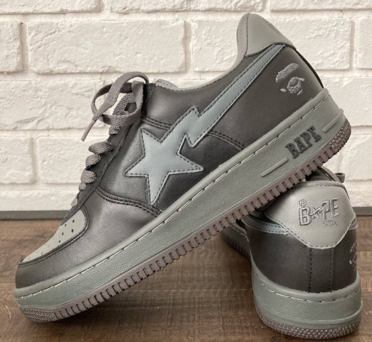 Bapesta Leather Sneakers Bathing Ape Bape Sta Shoes Nigo