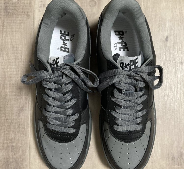 Bapesta Leather Sneakers Bathing Ape Bape Sta Shoes Nigo