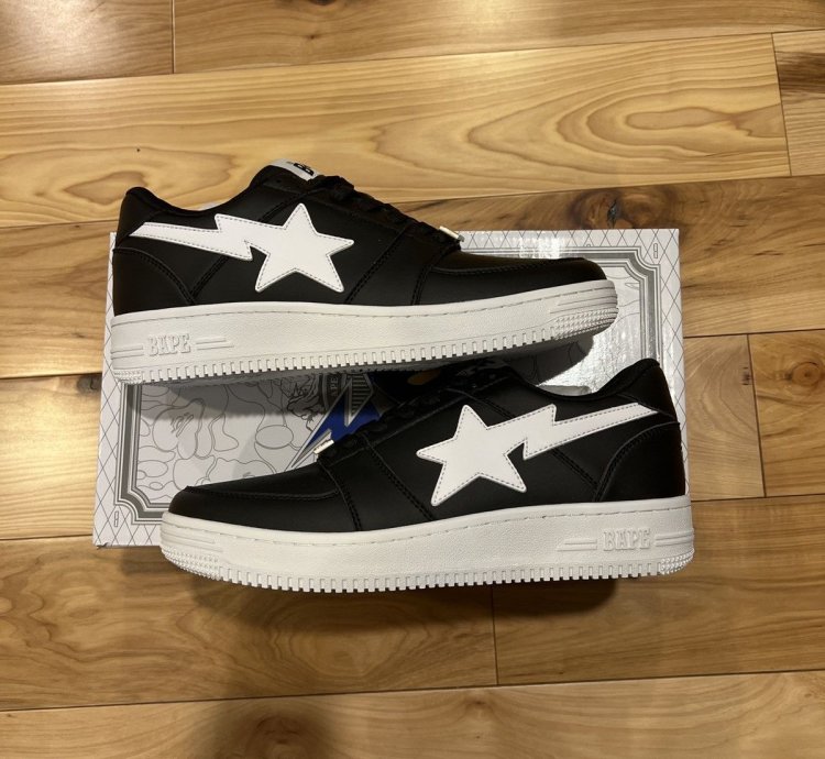 Bapesta Low M2 Black Sz10