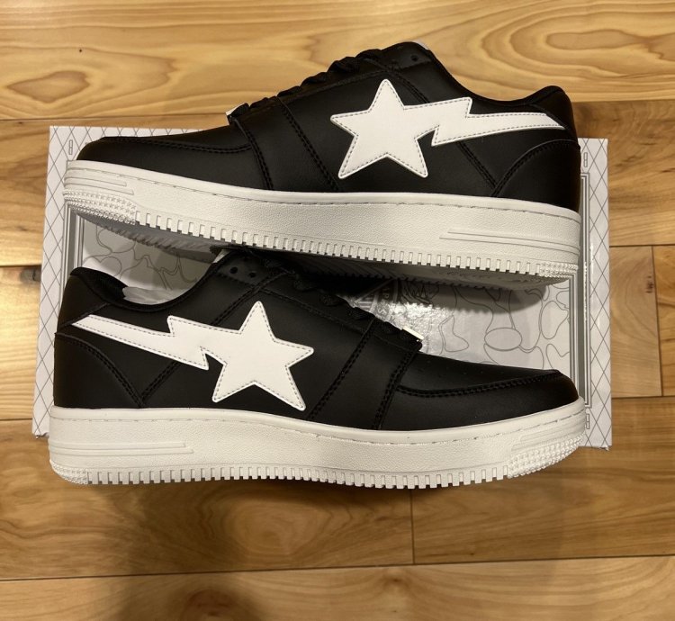 Bapesta Low M2 Black Sz10