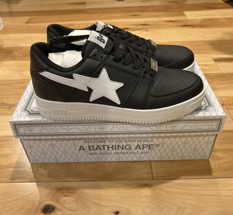 Bapesta Low M2 Black Sz10