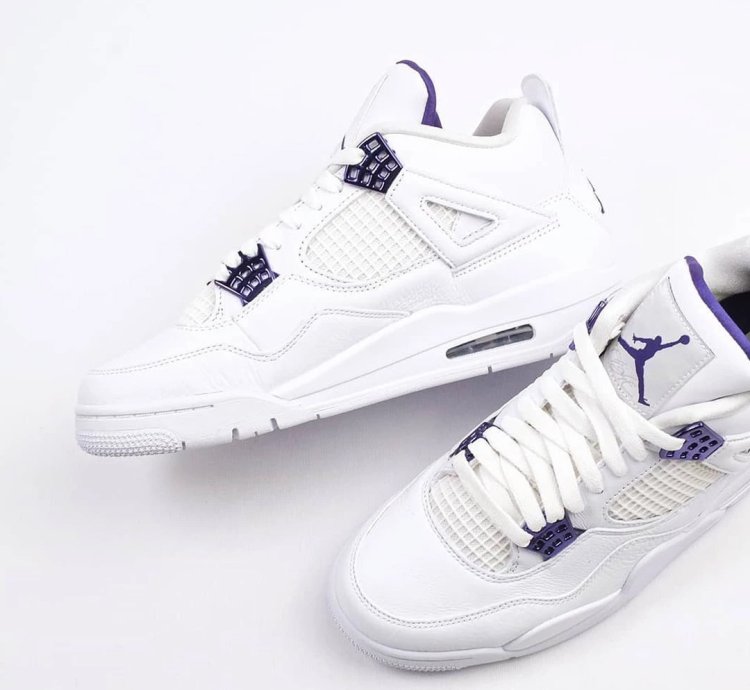 Nike Air Jordan 4 Retro Metallic Purple Mens - Ct8527-115