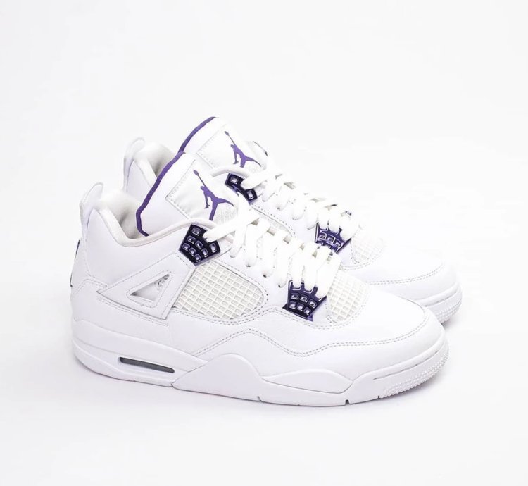 Nike Air Jordan 4 Retro Metallic Purple Mens - Ct8527-115