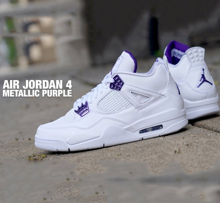 Nike Air Jordan 4 Retro Metallic Purple Mens - Ct8527-115