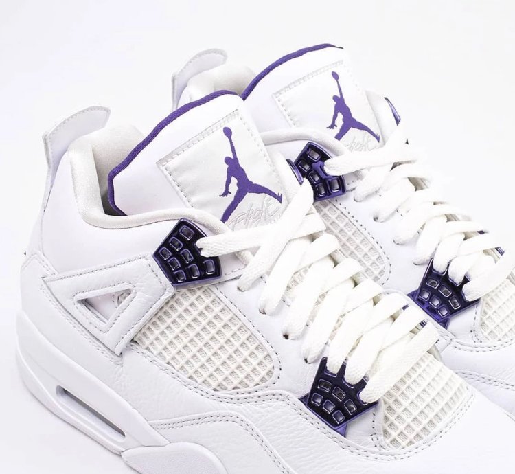 Nike Air Jordan 4 Retro Metallic Purple Mens - Ct8527-115