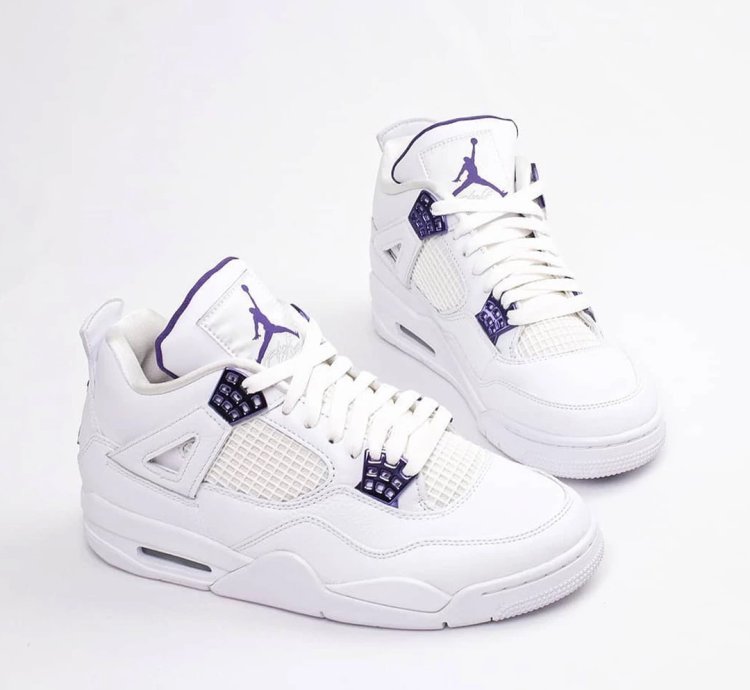Nike Air Jordan 4 Retro Metallic Purple Mens - Ct8527-115