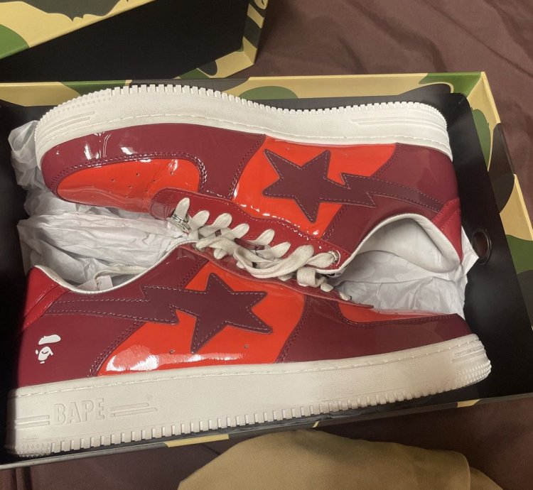 Bapesta Low Patent Leather