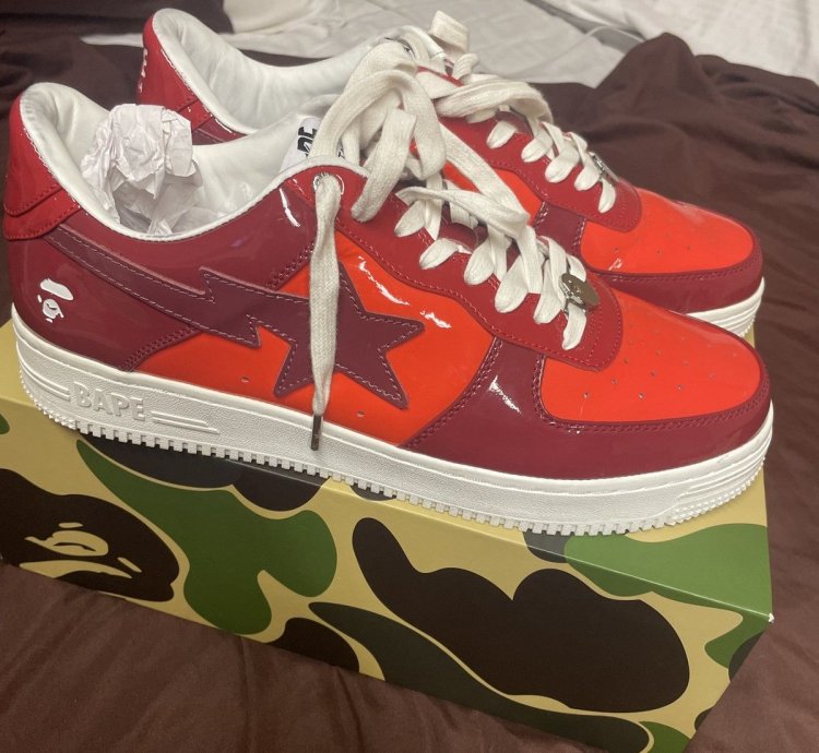 Bapesta Low Patent Leather