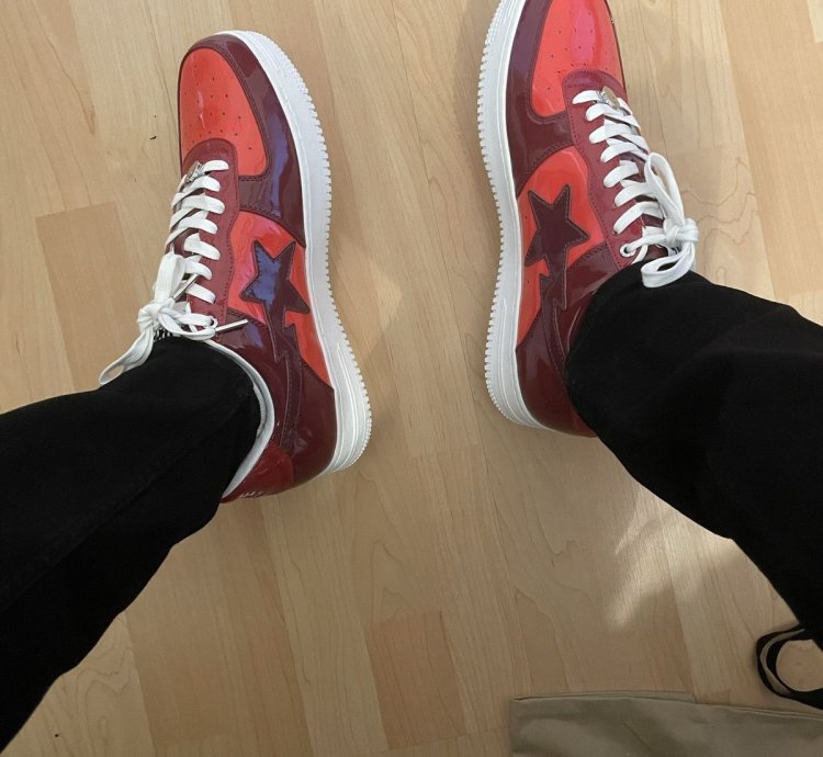Bapesta Low Patent Leather