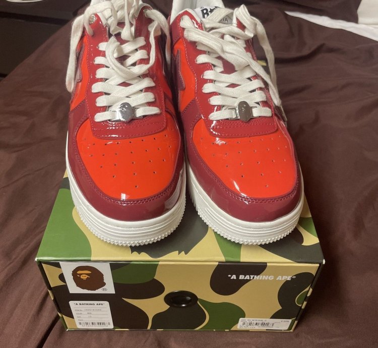 Bapesta Low Patent Leather