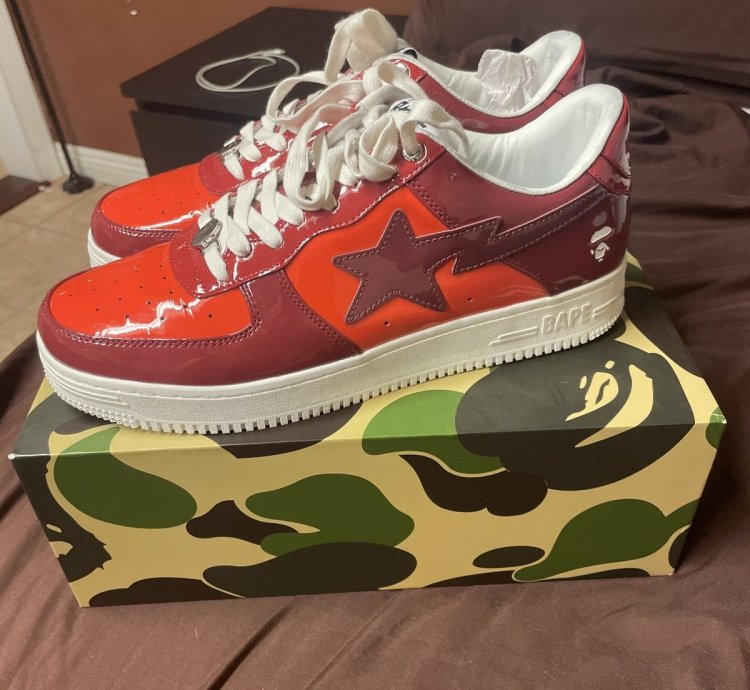 Bapesta Low Patent Leather