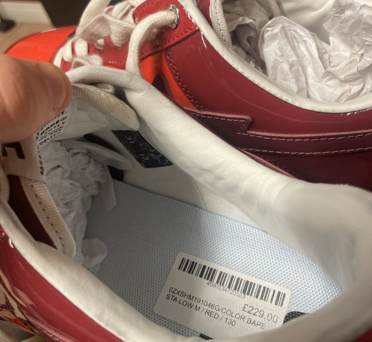 Bapesta Low Patent Leather