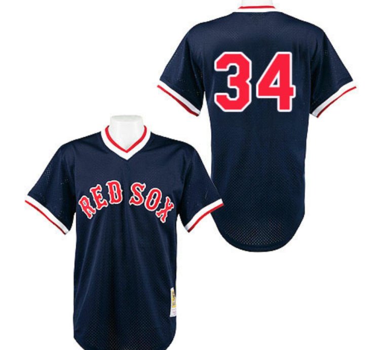 Boston Red Sox David Ortiz Navy Throwback Pullover Jersey