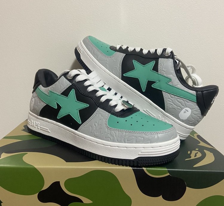 Bapesta Lows grey Green