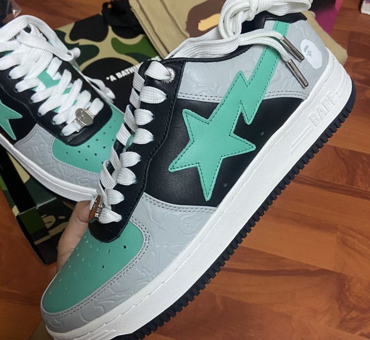Bapesta Lows grey Green