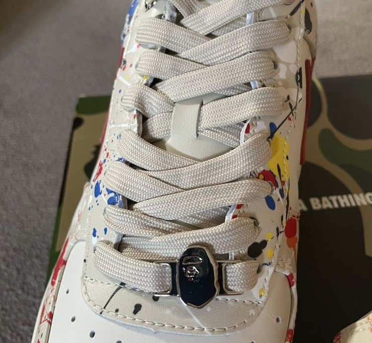 Bapesta M1 3 Paint Ivory