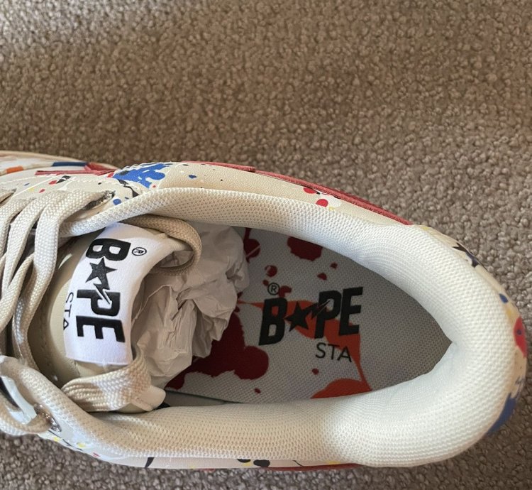 Bapesta M1 3 Paint Ivory
