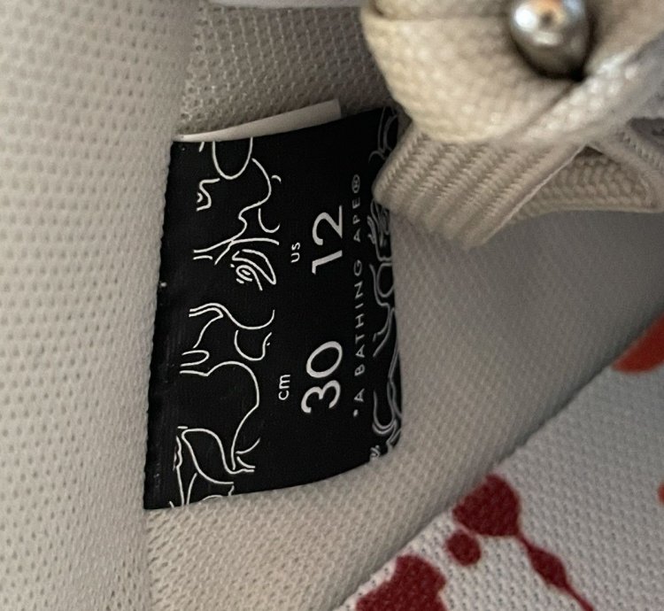 Bapesta M1 3 Paint Ivory