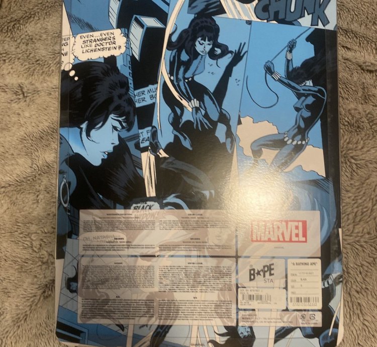 Bapesta Marvel Comics Black Widow