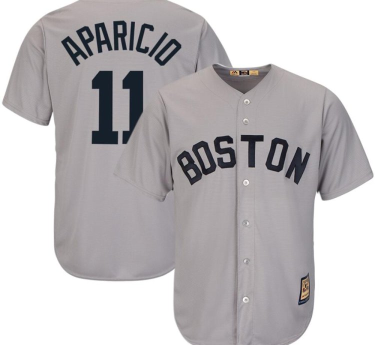 Boston Red Sox Luis Aparicio Gray Throwback Jersey