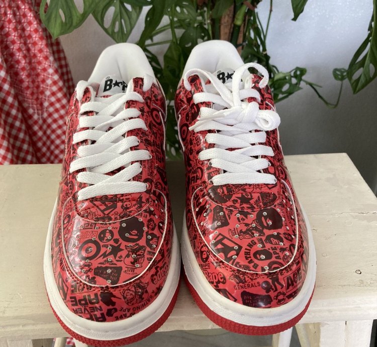 Bapesta Multi Logo Red 2007