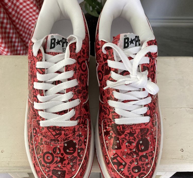 Bapesta Multi Logo Red 2007