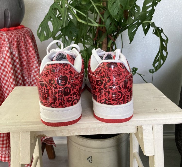 Bapesta Multi Logo Red 2007