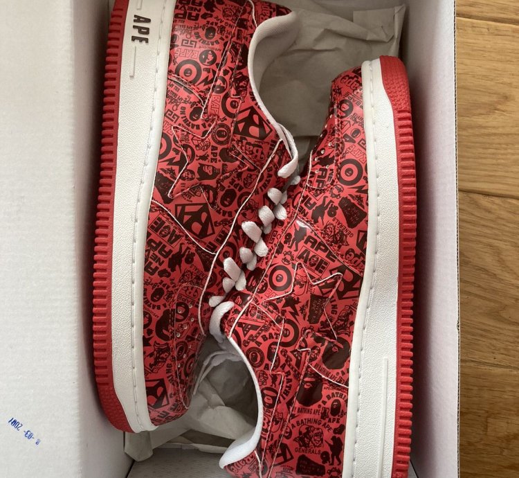 Bapesta Multi Logo Red 2007