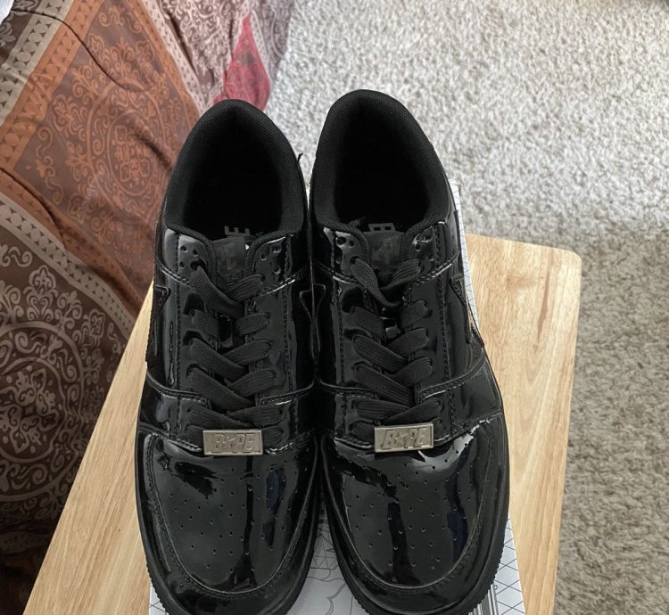 Bapesta Patent Black