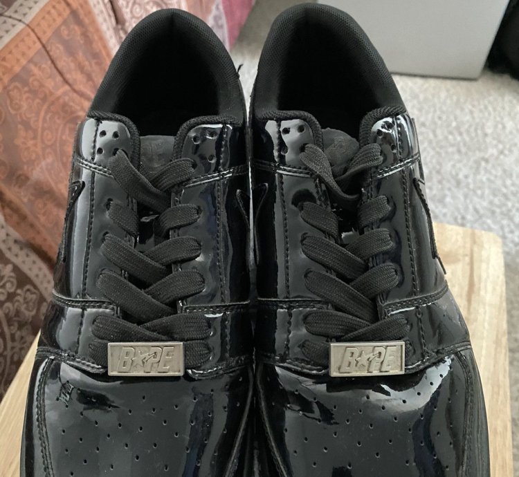 Bapesta Patent Black