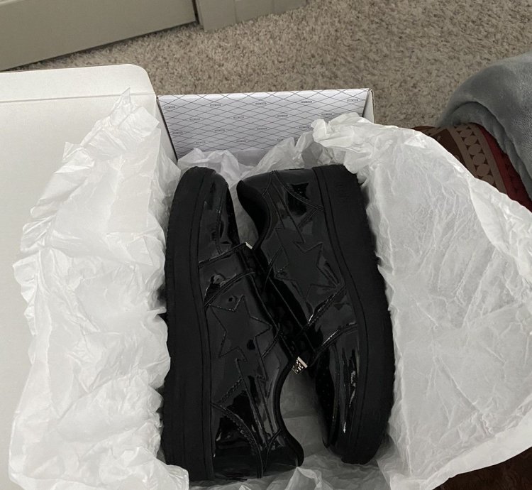 Bapesta Patent Black