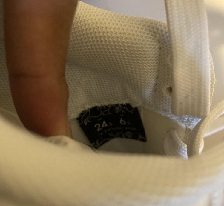 Bapesta Patent Leather All White