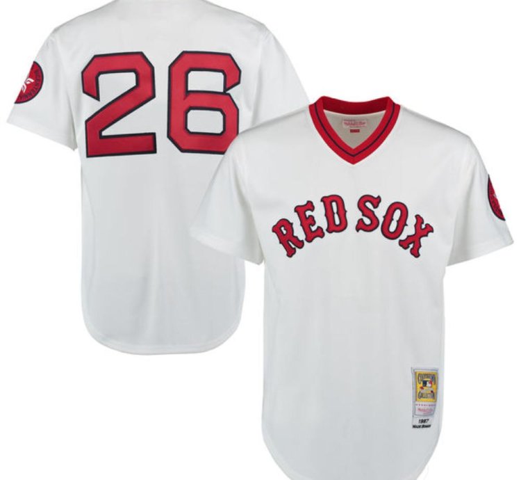Boston Red Sox Wade Boggs White Throwback Pullover Jersey