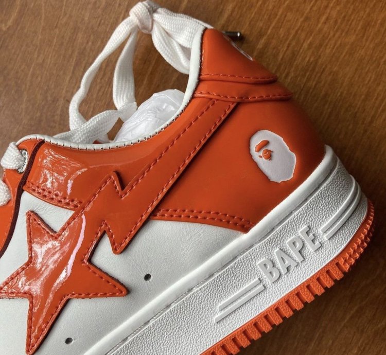 Bapesta Patent Leather Orange